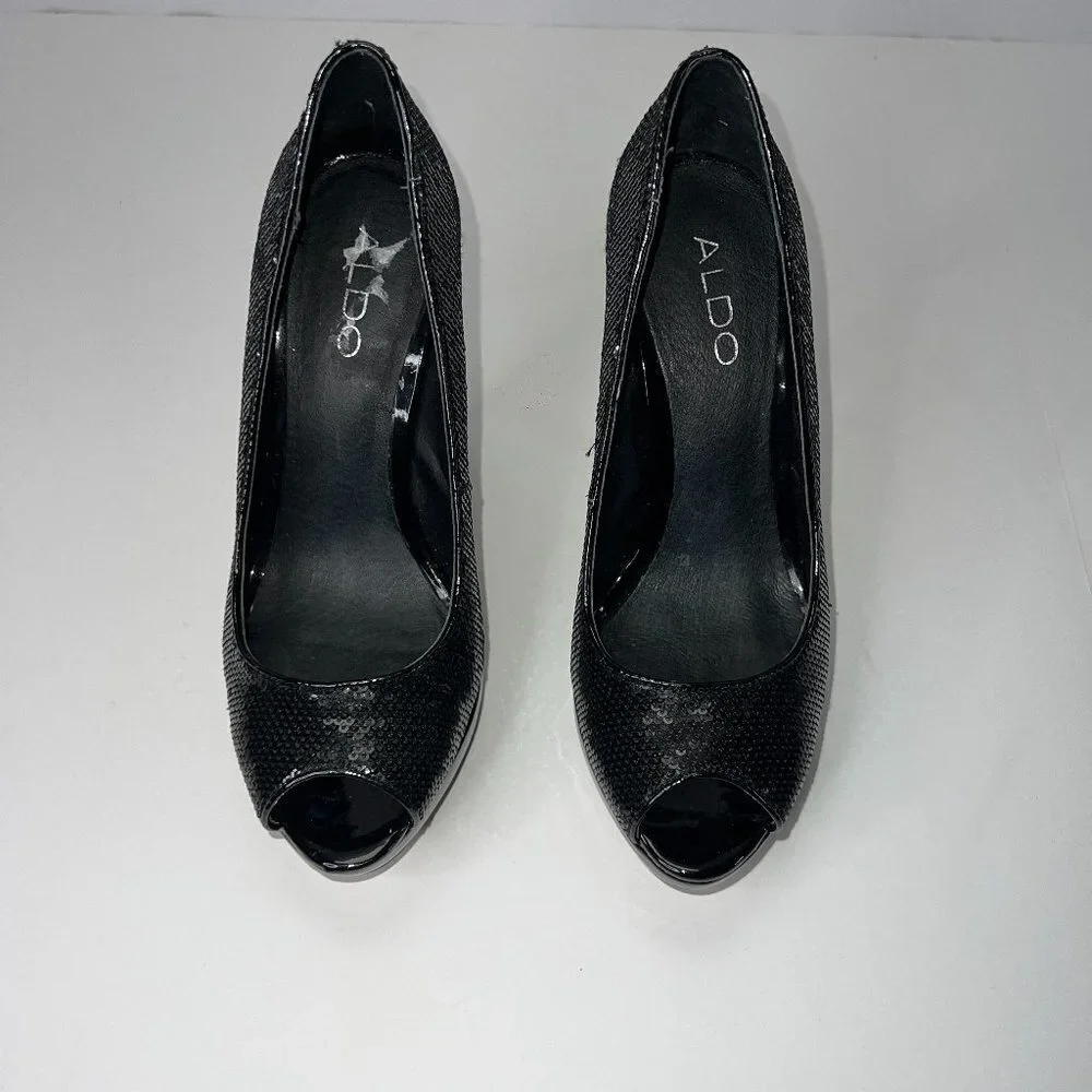 ALDO Sequins Platform Heels 8